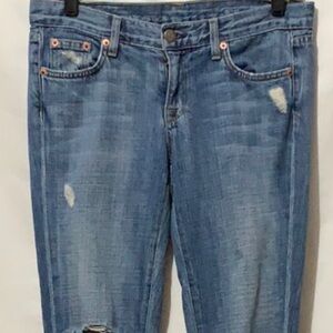J.Crew Vintage Matchstick Jean Rugged Distressed Size 27